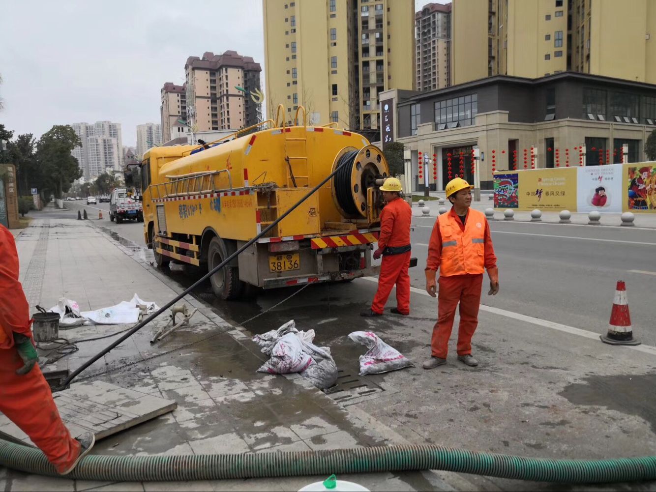 定海排污管道清淤-管道清洗